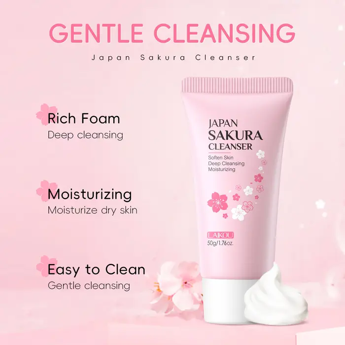 LAIKOU Sakura nettoyant pour le visage mousse lavage