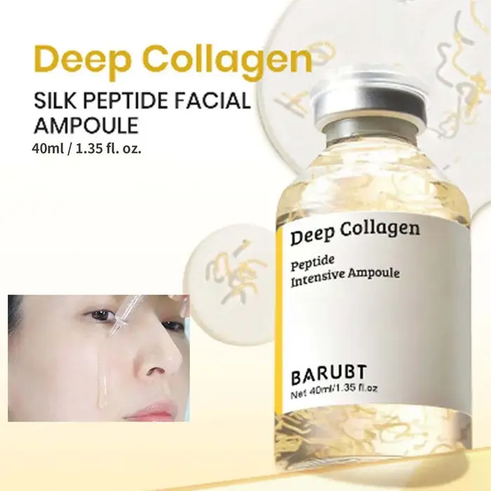 Sérum Facial Hydratant au Collagène 40ml – Ampoule Essentielle Nourrissante et Régulatrice de Sébum aux Cellules Souches – Soin Lissant et Éclatant pour la Peau