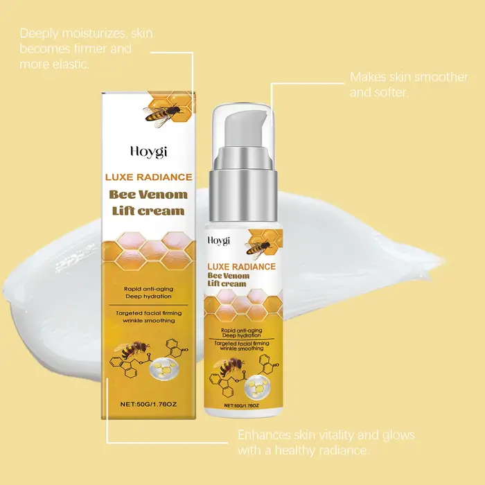 Crème pour le visage au venin d'abeille