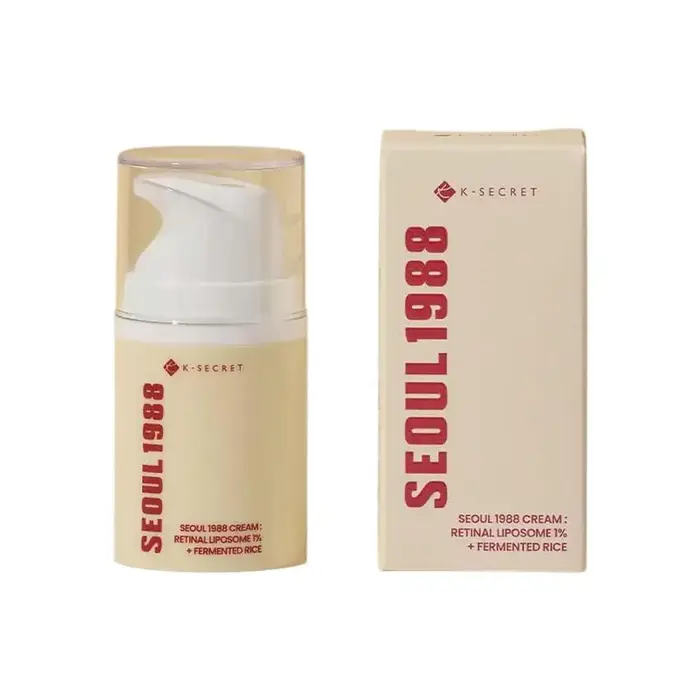 Coffret Crème Contour des Yeux et Sérum Visage au Rétinol et Ginseng Seoul 1988 - Soin Coréen Raffermissant Anti-Rides Éclaircissant Hydratant