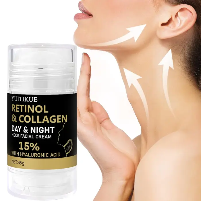 Crème pour le visage au rétinol et au collagène, liftante du cou, peau raffermissante et hydratante,