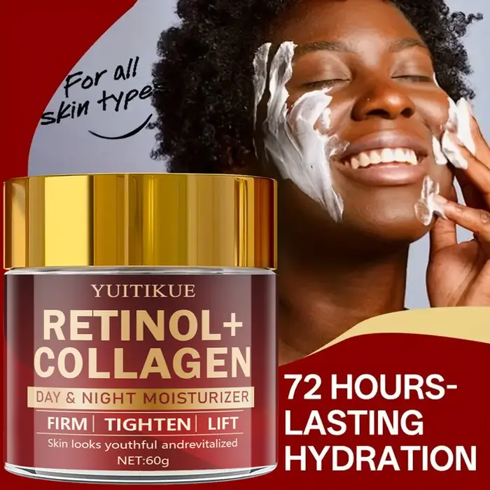 Crème au collagène au rétinol - Hydratant jour et nuit