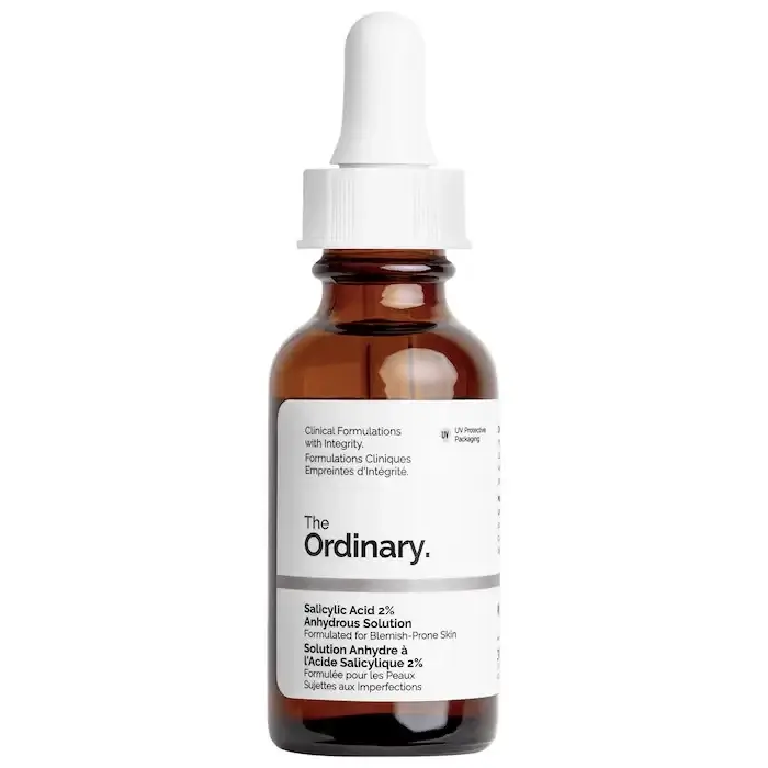 Solution anhydre à l'acide salicylique à 2 %, 30 ml, débouche les pores, exfolie et effet exfoliant,
