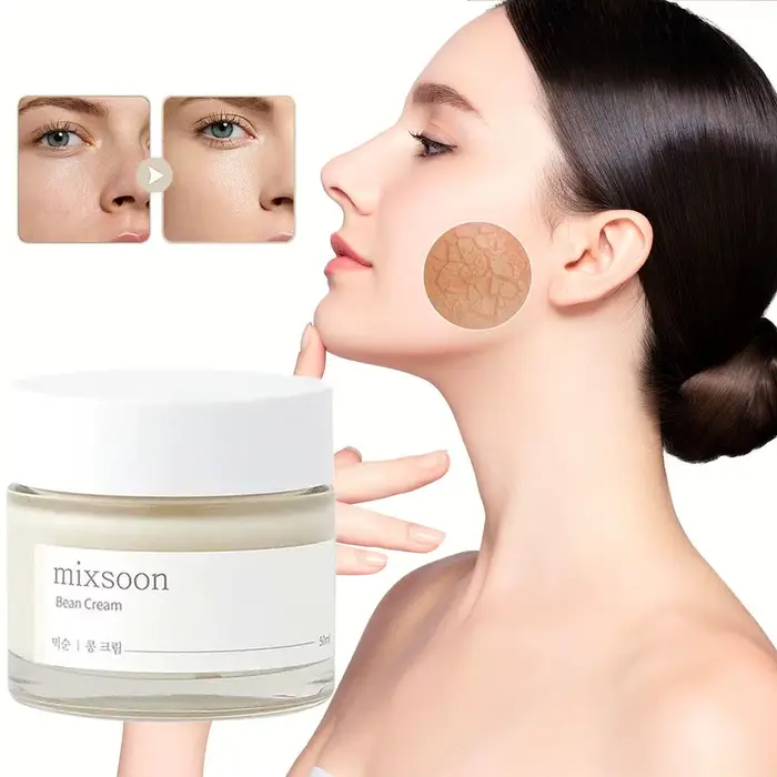 Ensemble de soins de la peau coréen Mixsoon Bean : crème hydratante