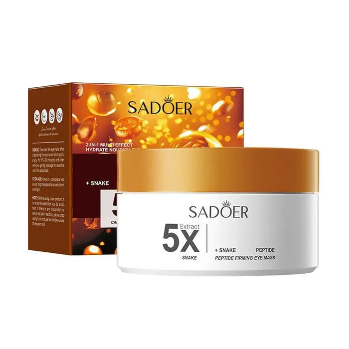 80 pièces SADOER caféine masque pour les yeux Anti cernes raffermissant hydratant rides Anti-âge hyd