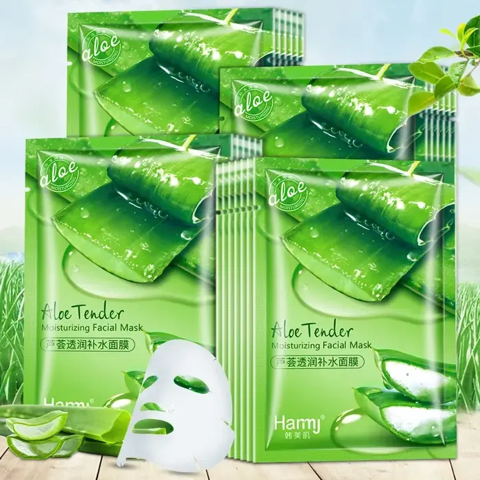 Masque facial en Gel d'aloe Vera naturel