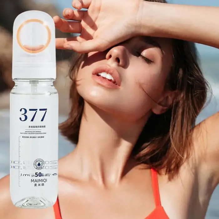 Spray de protection solaire blanchissant pour le visage