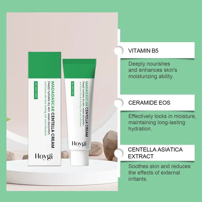 Centella crème apaisante avec céramide & B5 visage réparation hydratant rougeurs soulagement