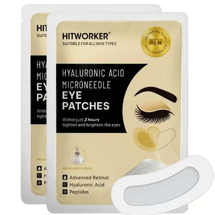 1 paire de patchs pour les yeux à l'acide hyaluronique hydratant