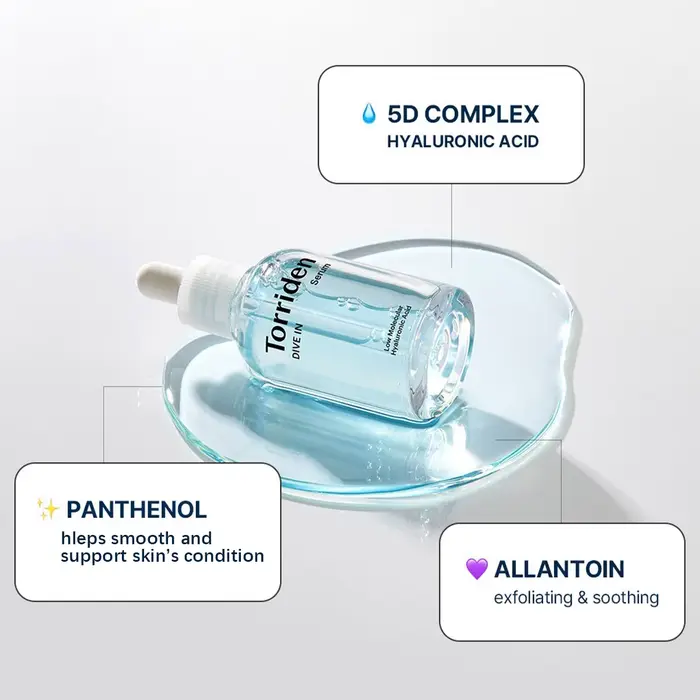 Sérum à l'acide hyaluronique à faible poids moléculaire Torriden DIVE-IN 50 ml