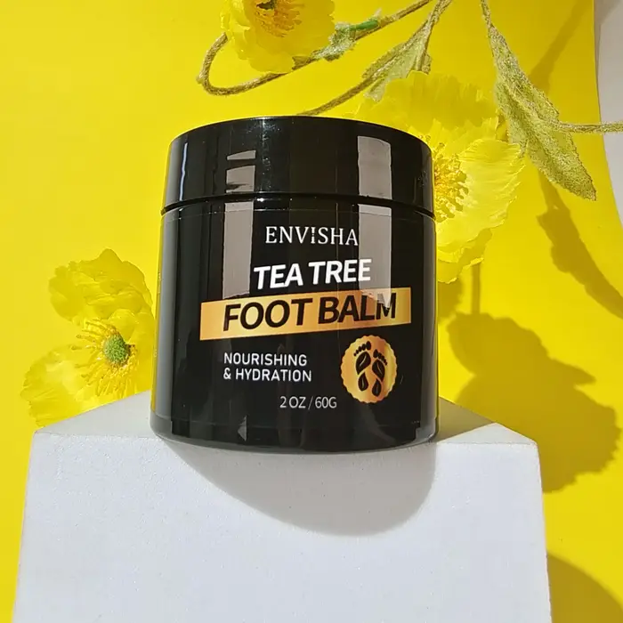 Crème de soin des pieds à l'arbre à thé ENVISHA, talons fendillés, peau lisse, hydratation intense, élimination des callosités, réparation, anti-dessèchement, exfoliation