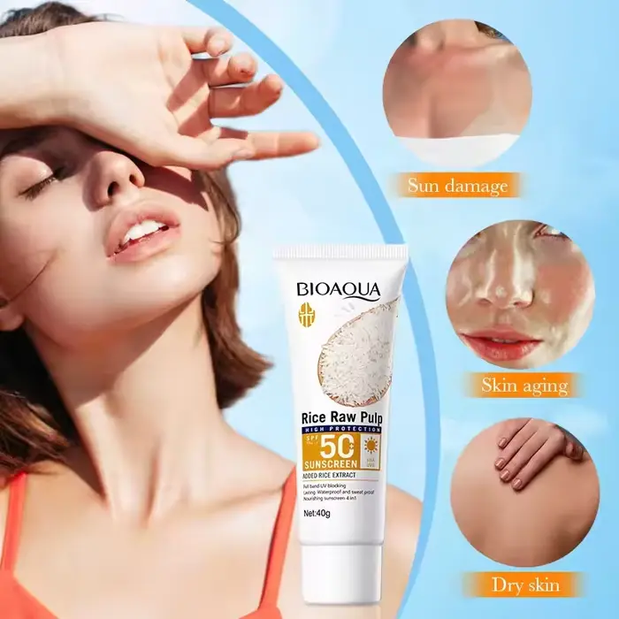 Crème solaire pour le visage SPF 50 +