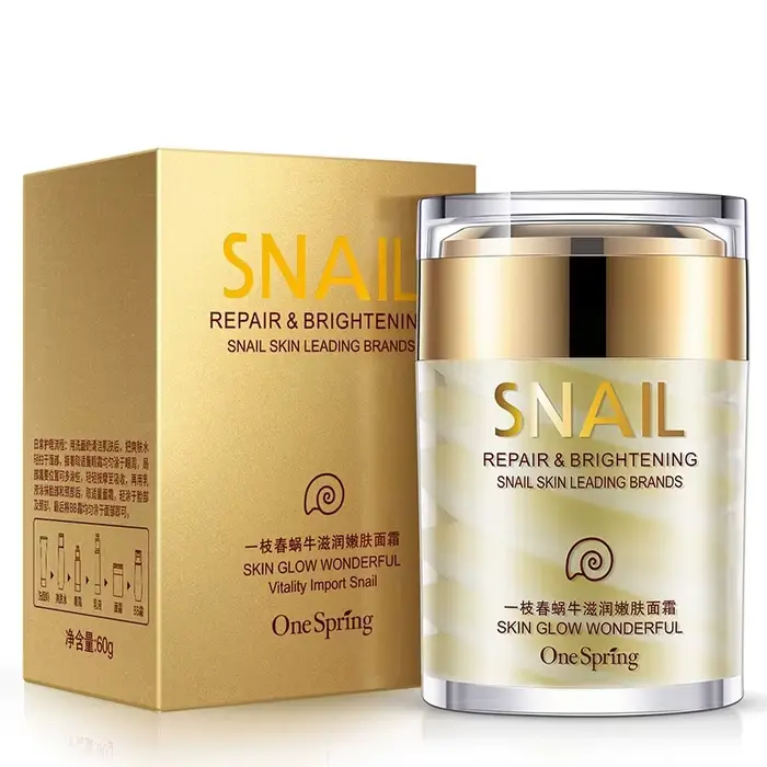 Soins de la peau crème d'escargot crème au collagène Anti-âge blanchir la peau crème pour le visage 