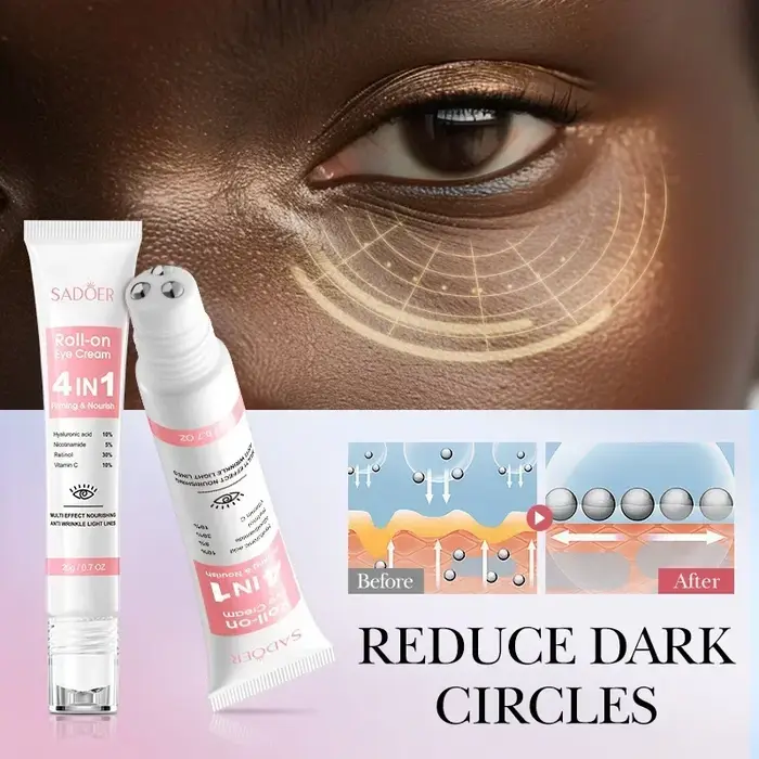 SADOER 4in1 crème hydratante à rouler pour les yeux Anti cernes sacs