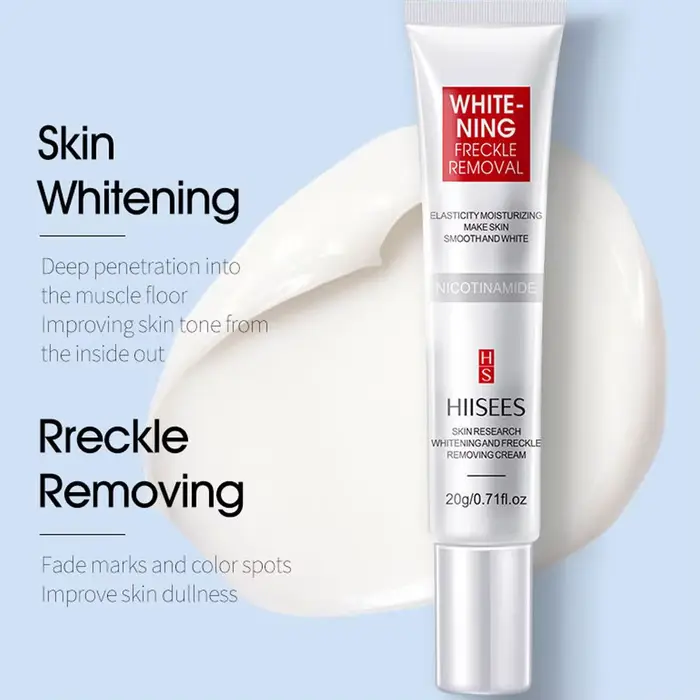 Crème pour le visage blanchissante les taches de rousseur élimine