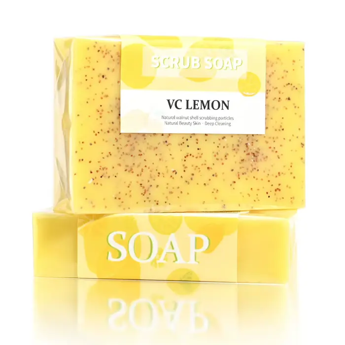 M + 100g savon aux fruits citron nettoyage particules givrées exfoliant bain soin du corps blanchissant
