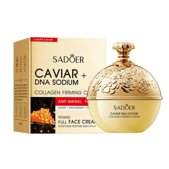 Crème pour le visage au collagène au Caviar, raffermissante, Lifting, estompe les ridules, hydratant