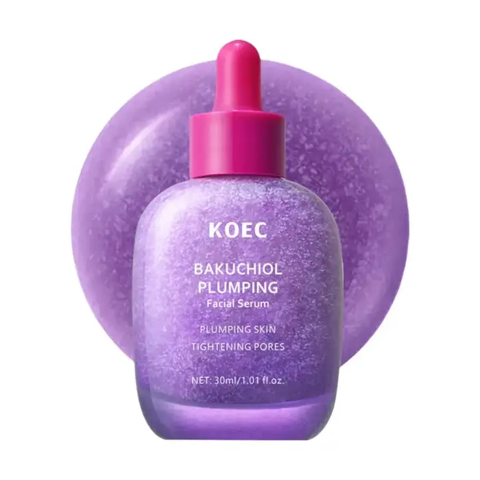 KOEC BAKUCHIOL Capsules repulpantes / Crème illuminatrice et sérum facial, raffermissant, hydratant,