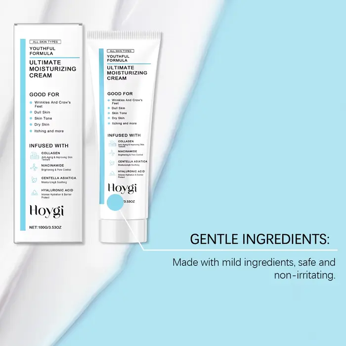 Hoygi Centella Asiatica Cica crème hydratante apaisante quotidienne pour peau sensible éclaircissante