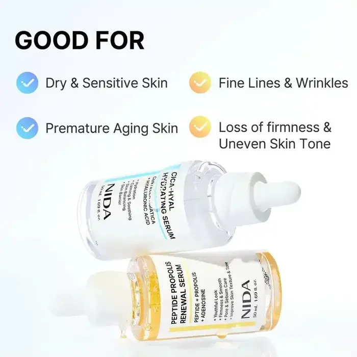 Kit de soin de la peau NIDA de Corée - Crème hydratante ultime