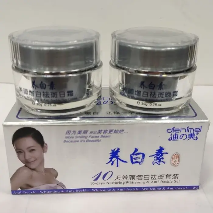 DIZHIMEI 10 jours nourrissant blanchissant Anti-taches de rousseur jour et nuit crème ensemble visage hydratant soins de la peau