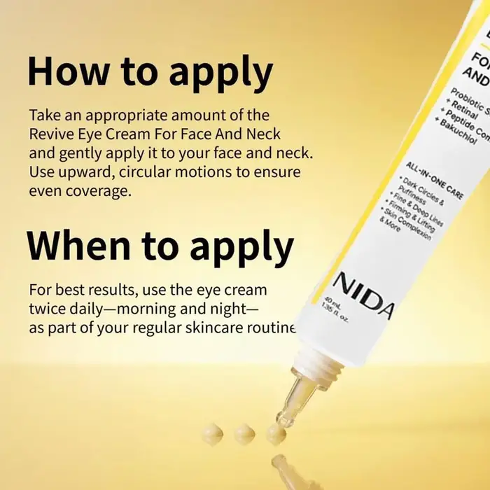 Crème solaire invisible NIDA / Crème réparatrice pour les yeux