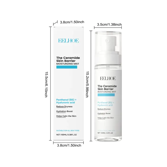 Brume hydratante pour le visage à l'acide hyaluronique, contrôle de l'huile, minimise les Pores, raf