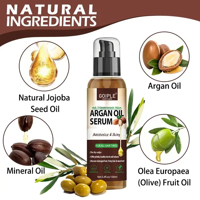 Sérum à l'huile d'argan pour cheveux abîmés