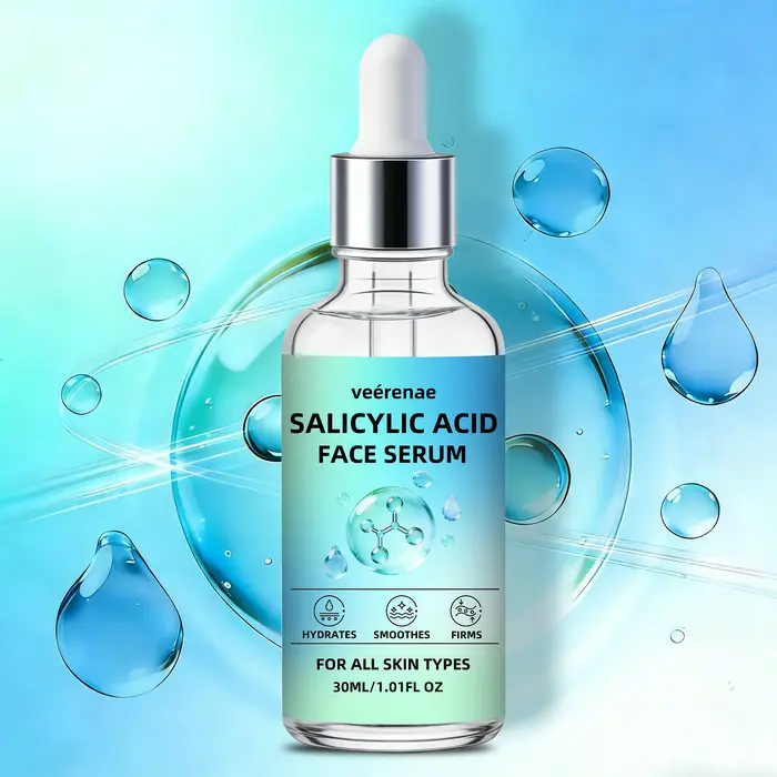 SÉRUM VISAGE À L'ACIDE SALICYLIQUE - Booste la fraîcheur de la peau, équilibre le sébum, non irritan