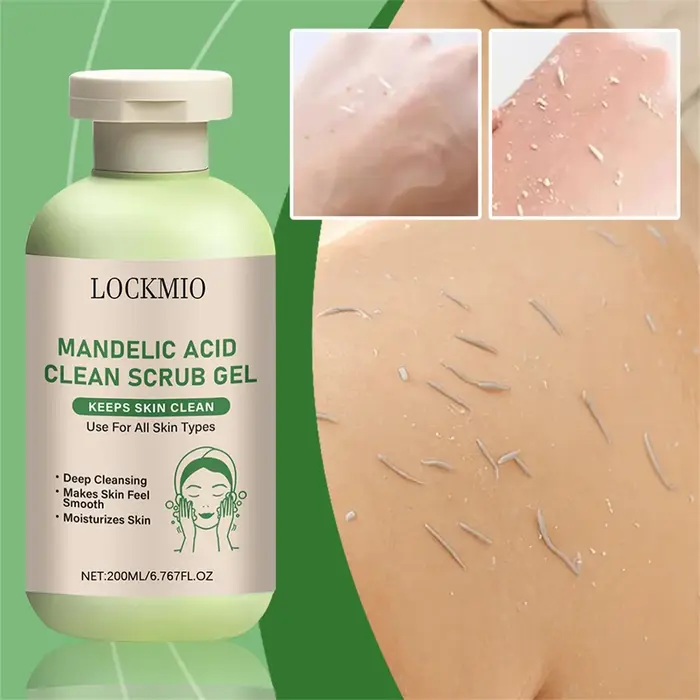 Gel de gommage propre à l'acide mandélique