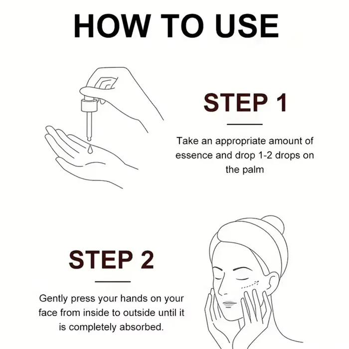 Vitamine C Essence pour le visage acide hyaluronique peau foncée éclaircir sérum estompe les ridules hydratant