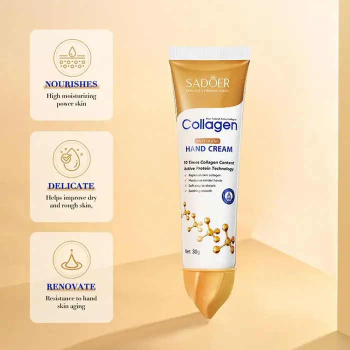 Crème pour les mains au collagène