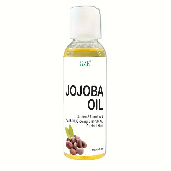 Huile de jojoba biologique GZE, huile hydratante pure pour le visage, les cheveux, la peau et les on