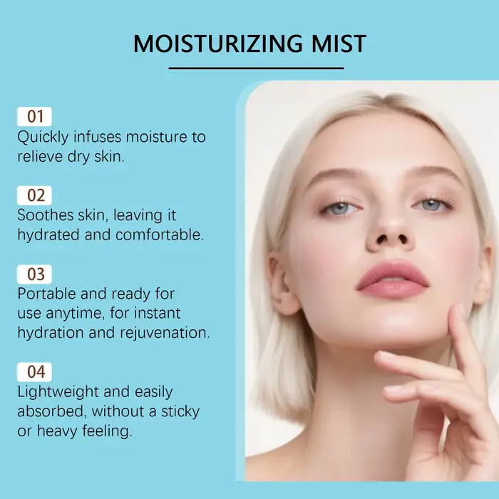 Brume hydratante pour le visage à l'acide hyaluronique