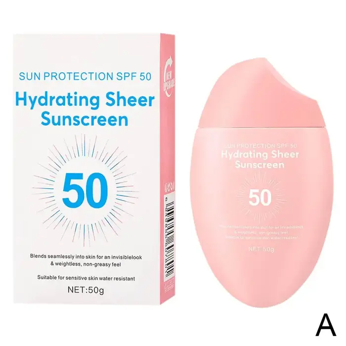 Crème solaire visage SPF50+ isolante, protection UV estivale, hydratante, protectrice de la peau, bl