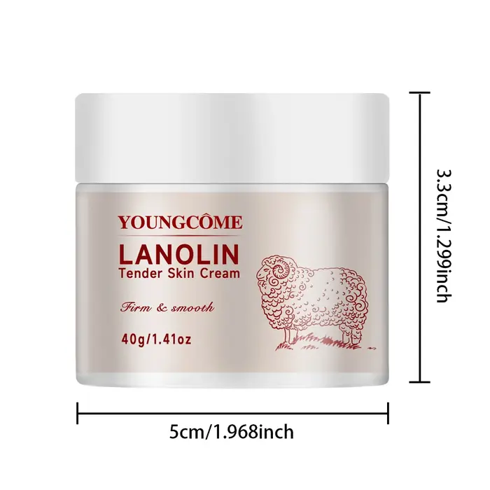 Crème de lanoline 100% pure pour peaux sèches et démangeaisons, lèvres craquelées, allaitement, soin