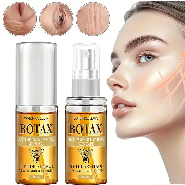 Botax Sérum liftant instantané anti-âge avec peptidique, rétinol, niacinamide et collagène pour raffermir et raffiner la peau.