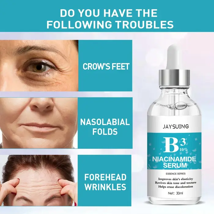 Nicotinamide Anti-rides sérum collagène Lifting raffermissant ridules réparation visage Essence lisse soin de la peau