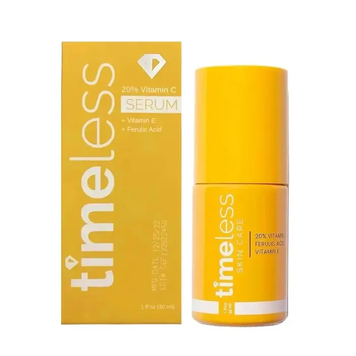 Sérum Visage 30ml Vitamine C Intemporelle Antioxydant Acide Ferulique Éclaircissant Peau Terne Hydra