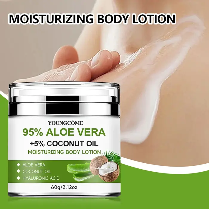 YOUNGCOME Hydratant à l'aloe vera riche en acide salicylique pour hydrater la peau sèche Soins du visage et du corps Anti-âge Fade Fine Line