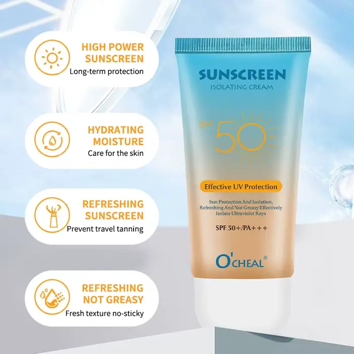 O'CHEAL 60g SPF50 + crème solaire hydratante