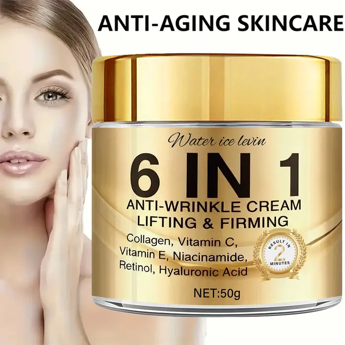 Crème anti-rides 6-en-1. Liftant