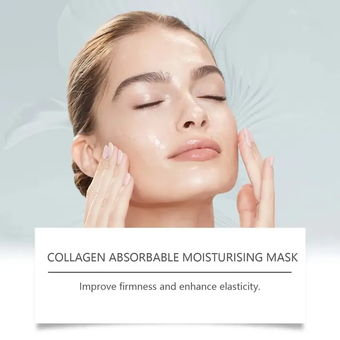Masque facial au collagène