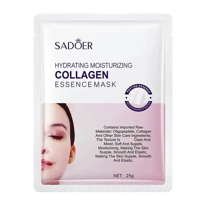 Masque facial anti-rides au collagène, atténue les ridules, raffermit la peau, anti-âge, éclaircissa