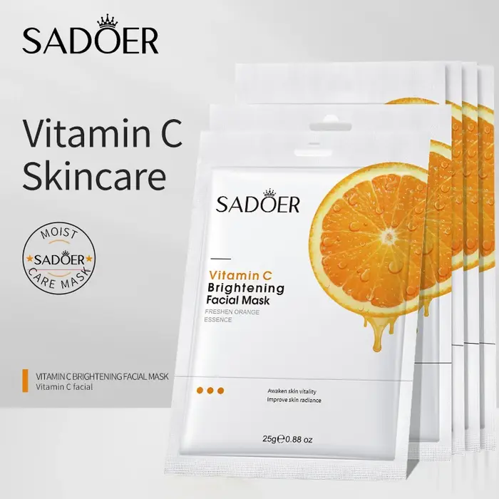 Masque facial à la vitamine C