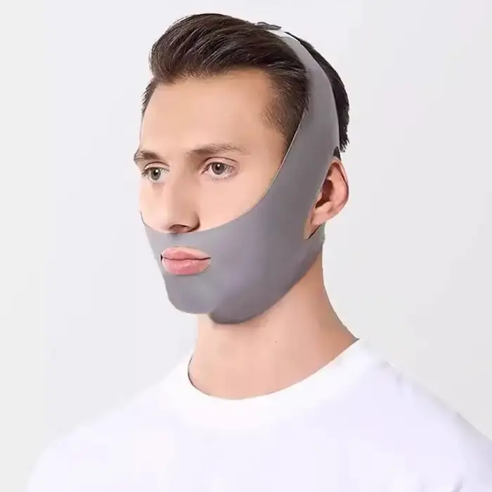 Masque de sommeil sculptant le visage, respirant, élastique, liftant, raffermissant, sangle aminciss