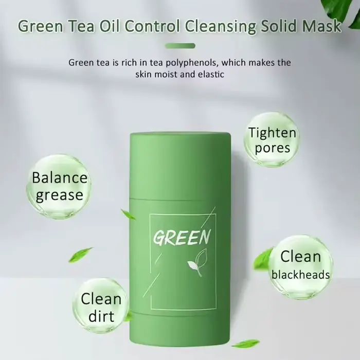 Dissolvant de points noirs au thé vert pour le visage