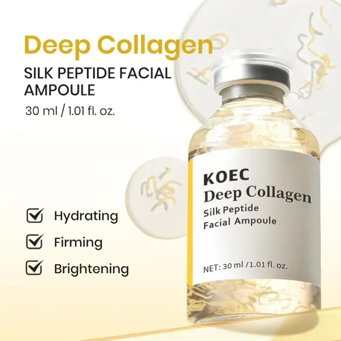 Ampoule liftante intensive au peptide de soie | Sérum anti-âge pour le visage avec collagène et complexe de 30 peptides