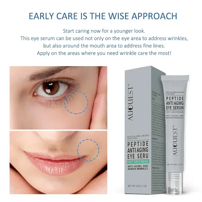 Crème aux peptides pour les yeux