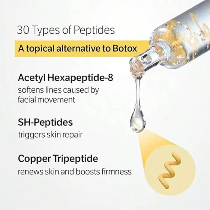 Lifting intensif au peptide de soie | Sérum anti-âge pour le visage avec collagène et complexe de 30 peptides